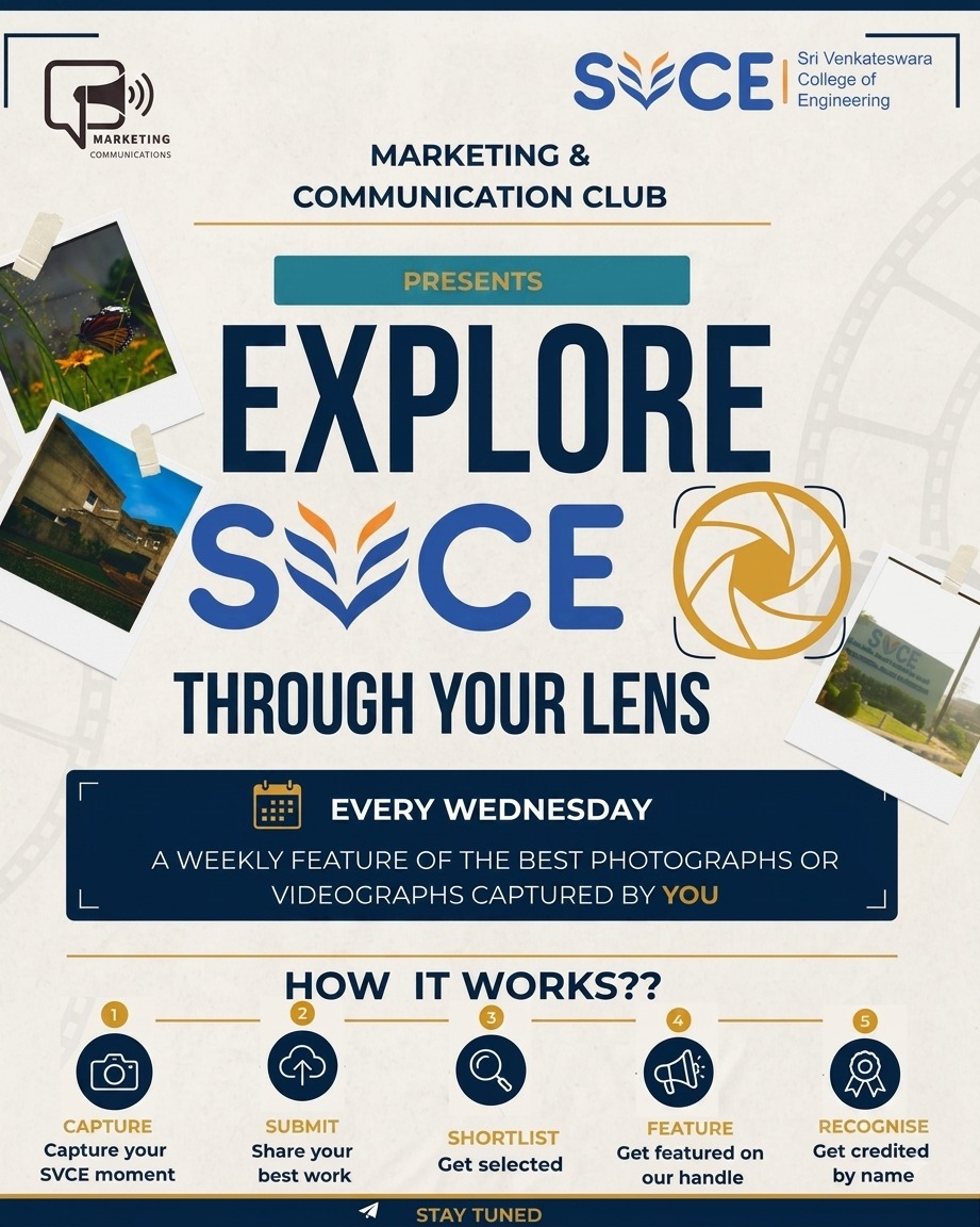 Explore SVCE Through Your Lens - Official Poster